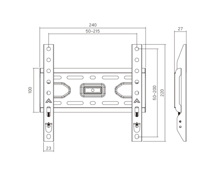 TV Mount: Vertex VX-TV-WM02F Fixed TV Wall Mount 13"-43"